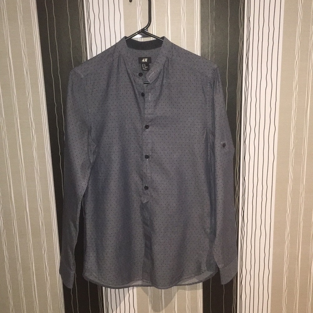 Mandarin Collar Botton Front
